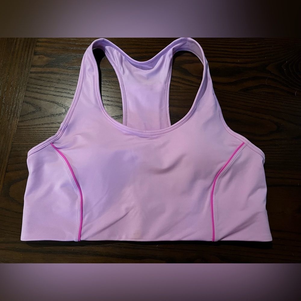 Fabletics Sports Bra - Large, Lilac/Pink NWOT